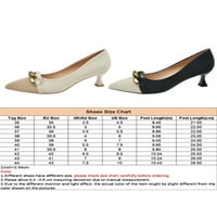 Crocowalk Womenske pumpe šiljaste cipele za cipele na stiletto potpeticama Žene vjenčanje moda Mid Heel
