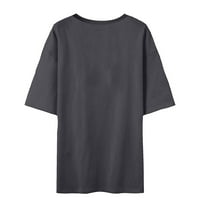 Amousa Tshirts majice za žene Ženski kratki rukavši okrugli vrat tiskani vrhovi, par majice za njega