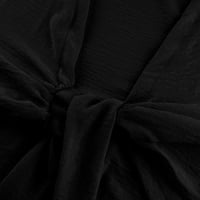 Termalna odjeća za žene Žene Ležerne prilike pune boje Dvije odijelo Prednji luk Dugi rukav Kod visokih