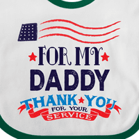Inktastična tata Vojna hvala na servisu Poklon Baby Boy ili Baby Girl Bib