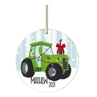 Ounabing bager Loaer Građevinski kamion Božićni ukrasi lično dekorati Dekoracija Božićno drvcu