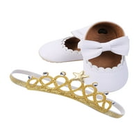 Cipele za bebe Girl, Bowknot PU kožne meke jedine novorođenčad cipele s bez glave za zabavu Fotografije