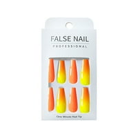 Follure Pro Beauty Tools Lažni nokti Pritisnite nokte, 3D lažne nokte sa dizajnom lažnih noktiju sa