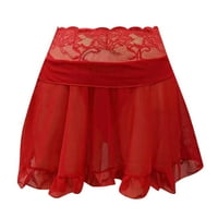 pidžama za žene ženske casual mayp chiristmas kratki rukav V-izrez V-izrez radne uniforme vrhovi crvena