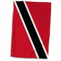 3Droza Trinidad i Tobago - crvena bijela crna dijagonala - Baner sunčeve-morske peska - Južna Amerika