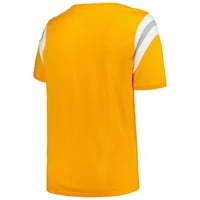 Profil žene Tennessee Orangee Tennessee Volonteri plus veličina prugasta majica sa vratima