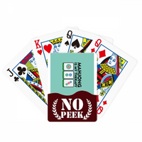 Izlječenje Mahjong Happy Art Deco Fashion Peek Poker igračka karta Privatna igra