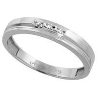 10k zlatni dijamantski zaručni zaručni zaručni prsten za njega i njen 3-komad 0. CTTW veličina 9.5