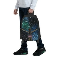 Douzhe Lagan ruksak, putni vanjski planinarski torbi školske torbe za knjige Casual Daypack Night Stars