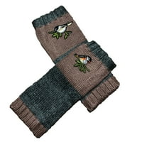 Zimske rukavice Čišćenje Ženske rukavice Pletene rukavice Topla plus baršunaste vezenu rukavice