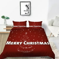Sretna božićna posteljina pokriva kućnu tekstilu od poliesterskih modnog utjeha, kalifornijski kralj
