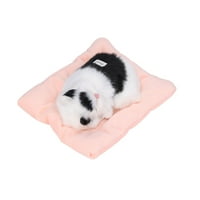 Lažne mačke, udobna interaktivna simulacija spavaća za spavanje lutke s zvukom za ukrašavanje doma crno-bijeli