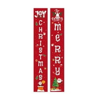 Božićni ukrasi Merry Božićni konner dekor potpisao sa trijemom, baner božićnog trijema za kamin s kućnim