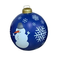 Vanjski božićni napadački ukrašen kuglastim džinovskim božićnim božićnim ukrasima božićnog drveća