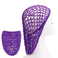 Mreža mreža za kosu Rayon Crochet mreže za kosu pletiva Sniound Hat Crochetied kapa za spavanje