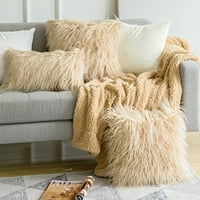 ANVAZISISE Plush Fluffy Mekani jastučni jastučni jastuk CASSION Poklopac spavaće sobe dnevni boravak Decor Pink