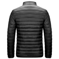 Muška jesen i zimski jakni kaput za slobodno vrijeme plus veličina svjetlo Zip džepovi pamučni podstavljeni