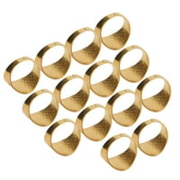 Fyydes Ring Thimble okruglo zlato Podesiva veličina bakrena šivalica Popravak ručno izrađenog prstenastog