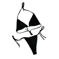 Plus size kupaći kostimi Jedna ženska kupaći kostimi zavoj čvrsta dvodijelna kupaći kostim bikini plivajuća