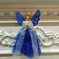 Božićna krila Angel Luck Viseći Xmas Stare Privjesci ukrasi Kućni dekor