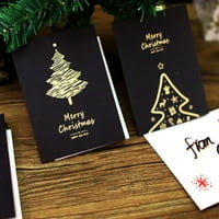 Zlatna folija Božićna čestitka kartica Jednostavne elegantne čestitke za božićni poklon nakloni 2