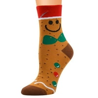 Ženske tople čarape Pamučni božićni uzorak Udobne čarape Muške prugaste čarape Mens Sva odjeća Žene