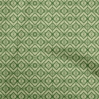 Onuone pamučni dres Zelena tkanina Geometrijska tkanina za šivanje tiskane plafne tkanine pored dvorišta