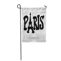 Brown France Pariz potpisao sa igračom Eiffel Tower Francuski naziv Oznaka vrtna zastava ukrasna zastava kuće baner