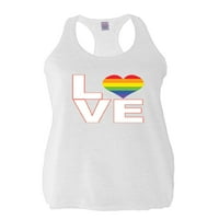 - Ženski trkački rezervoar - Love Rainbow