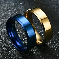 Mairbeon Wide Anti-hrđe Muška prstena od nehrđajućeg čelika Jednostavan izvrsni angažman prsten modni