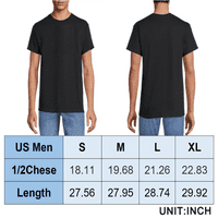 Muški u AM premium grafički zvanični majice kratkih rukava Puna sezona velika crna
