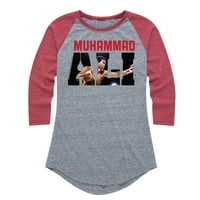 Muhammad Ali - bokserska legenda - ubod poput pčele - Ženska grafička majica Raglan