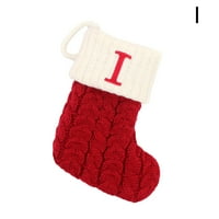 Božićne čarape pleteno čarapa cvjetna bombona poklon torba Xmas Tree visi 5Q8K L3R4