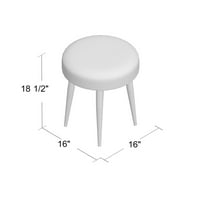 Raffa metalna okrugla krzna stolica, vanjska upotreba: Ne, težinski kapacitet: 300