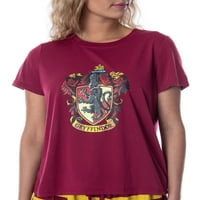 Harry Potter ženske ženske košulje za Gywarts Gryffindor majica i šorc Padžama set
