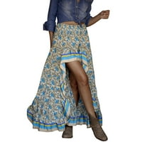 Ženska suknja Odjeća Slatka jednostavna cvjetna tiskana A-line Srednja odjeća pamučne nepravilne proljeće
