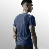 Košulje za muškarce prozračne svilene kratkih rukava uzgajaju fitness mokret ljetni v vrat kratkih rukava