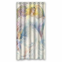 Prekrasan anđeo sa krilima vodootporna poliesterska tkanina za tuširanje
