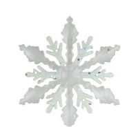 Teblacker božićni bijeli pahuljice ukrasi blistaju pahuljice za zimske božićne boje veličine razlikuje