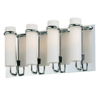 Kupaonica ispraznost svjetlosna žarulja s poliranim hromičnim završnim čeličnim i staklenim materijalom