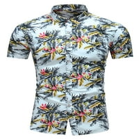 Avamo muškarci vrhovi majica rezervacije majica kratkih rukava MENS Hawaiian Tee Beach bluza m