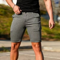 Muški ljetni karirani ispis STRET FIT CHINO FLAT prednje kratke hlače