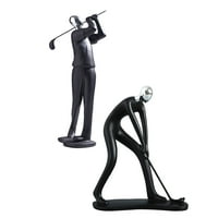 Sažetak Golfer Statue Player Skulptura Desktop ukras