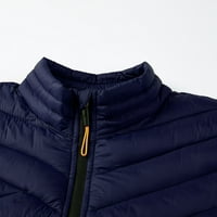Kaputi za muškarce Jesen Zima Leisure Plus size Svjetlo Zip Pocket podstavljen tople meke čvrste jakne za muškarce