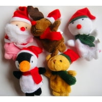 Božićni prst lutke crtane životinje i članovi porodice lutke prste prste lutke igračke