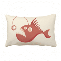 Slatka crtana riba ilustracija bacaju jastuk lumbalni umetak za jastuk nakloni