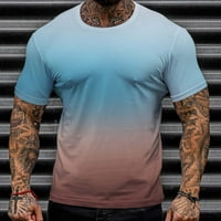 CLLIOS grafički majice Muškarci Ležerne prilike 3D uzorka Regularni fit kratki rukav Top Plus size Crew