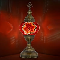 Turska mozaična svjetiljka, boho svjetiljka, mozaična stolna svjetiljka, marokanska svjetiljka, besplatna
