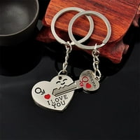 Frehsky ogrlice za žene ljubavničke heart keyfob Day Valentinovo poklon privjesak za ključeve ključeve tipke tipke
