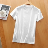 Mame protiv bijelih bejzbol pantalona Trendi ljetne grafičke majice za žene - majica s kratkim rukavima s jedinstvenim otiskom